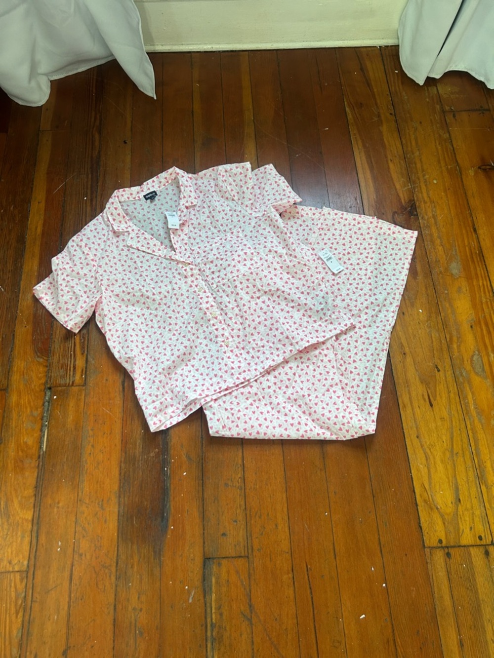 GAP Print Poplin Pink Two-Piece Pajama Set - Picture 4 of 12